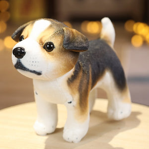 image of a cute standing beagle stuffed animal plush toy