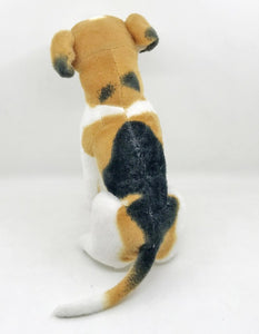 image of a beagle stuffed animal plush toy - backview