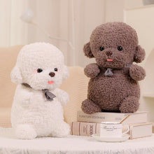 Load image into Gallery viewer, image of a white and brown bichon frise stuffed animal plush toys