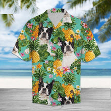 Load image into Gallery viewer, Boston Terrier Love Hawaiian Mens Shirt-Apparel-Apparel, Boston Terrier, Dogs, Shirt-1