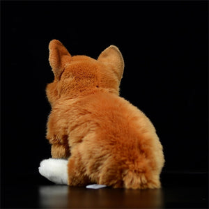 image of a corgi stuffed animal plush toy - backview