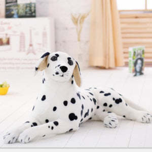 image of a dalmatian stuffed animal plush toy - lying