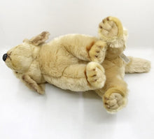 Load image into Gallery viewer, image of a golden retriever stuffed animal plush toy - hindview