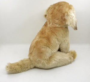 image of a golden retriever stuffed animal plush toy - backview