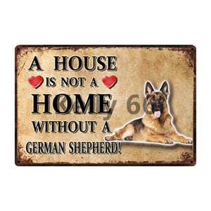 A House Is Not A Home Without A Irish Terrier Tin Poster-Sign Board-Dogs, Home Decor, Irish Terrier, Sign Board-5