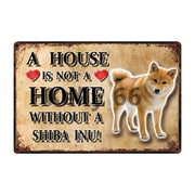 A House Is Not A Home Without A Field Spaniel Tin Poster-Sign Board-Dogs, Field Spaniel, Home Decor, Sign Board-16