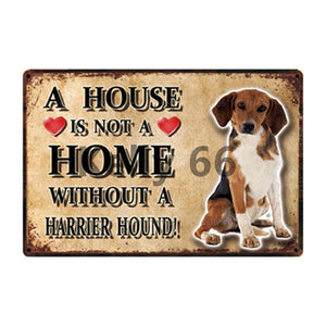 A House Is Not A Home Without A Keeshond Tin Poster-Sign Board-Dogs, Home Decor, Keeshond, Sign Board-7