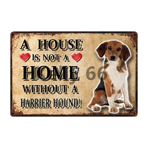 A House Is Not A Home Without A Cairn Terrier Tin Poster-Sign Board-Cairn Terrier, Dogs, Home Decor, Sign Board-7
