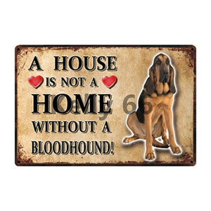 A House Is Not A Home Without A Brittany Tin Poster-Sign Board-Brittany Spaniel, Dogs, Home Decor, Sign Board-13