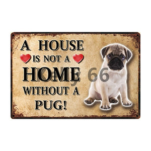 A House Is Not A Home Without A Brittany Tin Poster-Sign Board-Brittany Spaniel, Dogs, Home Decor, Sign Board-6