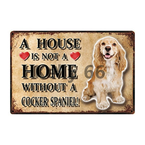 A House Is Not A Home Without A Keeshond Tin Poster-Sign Board-Dogs, Home Decor, Keeshond, Sign Board-16