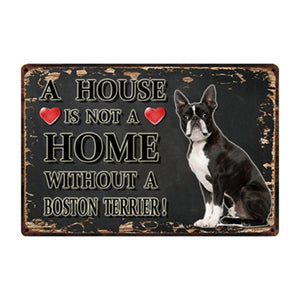 A House Is Not A Home Without A Brittany Spaniel Tin Poster-Sign Board-Brittany Spaniel, Dogs, Home Decor, Sign Board-17