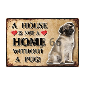 A House Is Not A Home Without A Keeshond Tin Poster-Sign Board-Dogs, Home Decor, Keeshond, Sign Board-6