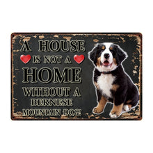 Load image into Gallery viewer, A House Is Not A Home Without A Fox Terrier Tin Poster-Sign Board-Dogs, Fox Terrier, Home Decor, Sign Board-11