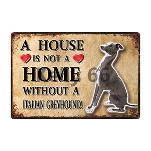 A House Is Not A Home Without A Brittany Tin Poster-Sign Board-Brittany Spaniel, Dogs, Home Decor, Sign Board-8