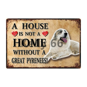 A House Is Not A Home Without A Schipperke Tin Poster-Sign Board-Dogs, Home Decor, Schipperke, Sign Board-15