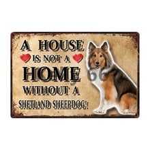 Load image into Gallery viewer, A House Is Not A Home Without A Keeshond Tin Poster-Sign Board-Dogs, Home Decor, Keeshond, Sign Board-19