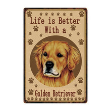 Load image into Gallery viewer, Life Is Better With A Sheltie Tin Poster-Sign Board-Dogs, Home Decor, Shetland Sheepdog, Sign Board-7
