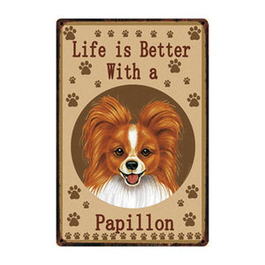 Life Is Better With A Sheltie Tin Poster-Sign Board-Dogs, Home Decor, Shetland Sheepdog, Sign Board-6