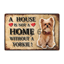 Load image into Gallery viewer, A House Is Not A Home Without A Cairn Terrier Tin Poster-Sign Board-Cairn Terrier, Dogs, Home Decor, Sign Board-3