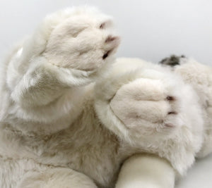 image of an adorable husky stuffed animal plush toy - material