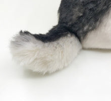 Load image into Gallery viewer, image of an adorable husky stuffed animal plush toy  tail