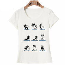 Load image into Gallery viewer, Yoga Husky Womens T Shirt-Apparel-Apparel, Dogs, Shirt, Siberian Husky, T Shirt, Z1-6