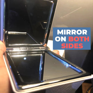 Close up image of a mirror