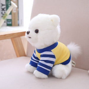image of an adorable pomeranian stuffed animal plush toy - sideview