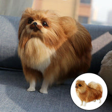 Load image into Gallery viewer, image of an adorable brown Pomeranian stuffed animal plush toy