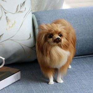 image of an adorable brown Pomeranian stuffed animal plush toy