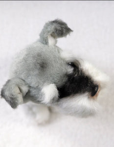 image of a schnauzer stuffed animal plush toy