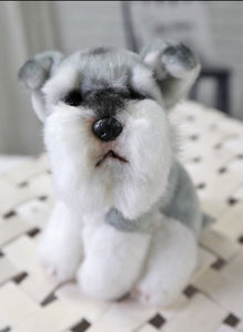 image of a schnauzer stuffed animal plush toy