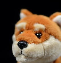 Load image into Gallery viewer, image of an adorable shiba inu stuffed animal plush toy - sideview
