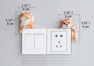 Pair of Two Shiba Inus 3D Wall Stickers-Home Decor-Dogs, Home Decor, Shiba Inu, Wall Sticker-4
