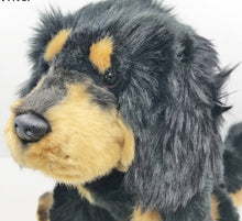 Load image into Gallery viewer, image of an adorable tibetan mastiff stuffed animal plush toy in white background - face close-up