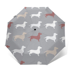 Dachshund Love Automatic Umbrellas-Accessories-Accessories, Dachshund, Dogs, Umbrella-17