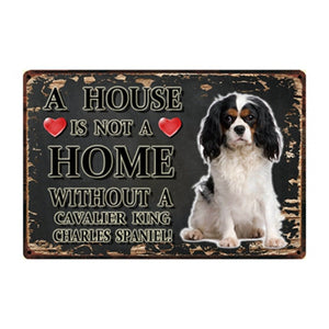 A House Is Not A Home Without A Bichon Frise Tin Poster-Home Decor-Bichon Frise, Dogs, Home Decor, Sign Board-19