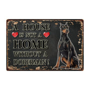 A House Is Not A Home Without A Cavalier King Charles Spaniel Tin Poster-Sign Board-Cavalier King Charles Spaniel, Dogs, Home Decor, Sign Board-9