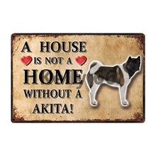 Load image into Gallery viewer, A House Is Not A Home Without A Doberman Pinscher Tin Poster-Sign Board-Doberman, Dogs, Home Decor, Sign Board-16