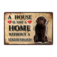 Load image into Gallery viewer, A House Is Not A Home Without A French Bulldog Tin Poster-Sign Board-Dogs, French Bulldog, Home Decor, Sign Board-6