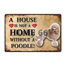 Load image into Gallery viewer, A House Is Not A Home Without A Japanese Chin Tin Poster-Sign Board-Dogs, Home Decor, Japanese Chin, Sign Board-18