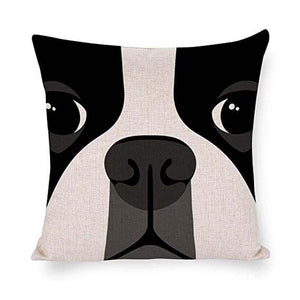 Abstract Boston Terrier Cushion CoverHome Decor