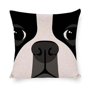 Abstract Boston Terrier Cushion CoverHome DecorDefault Title