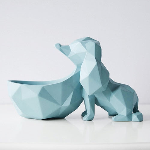 Abstract Cocker Spaniel Multipurpose Organiser Ornaments-Home Decor-Cocker Spaniel, Dogs, Home Decor, Statue-Blue-2