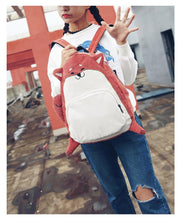 Load image into Gallery viewer, Adorable Shiba Inu Corduroy BackpackBag