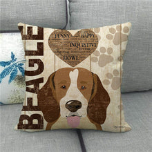 Load image into Gallery viewer, All The Things I Love About My Beagle Cushion Cover-Home Decor-Beagle, Cushion Cover, Dogs, Home Decor-2