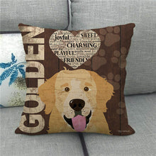 Load image into Gallery viewer, All The Things I Love About My Golden Retriever Cushion Cover-Home Decor-Cushion Cover, Dogs, Golden Retriever, Home Decor-2