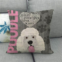 Load image into Gallery viewer, All The Things I Love About My Poodle Cushion Cover-Home Decor-Cushion Cover, Dogs, Home Decor, Poodle-2