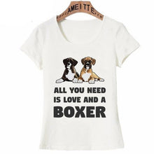 Load image into Gallery viewer, All You Need Is Love and a Boxer Womens T Shirt-Apparel-Apparel, Boxer, Dogs, Shirt, T Shirt, Z1-XXL-1